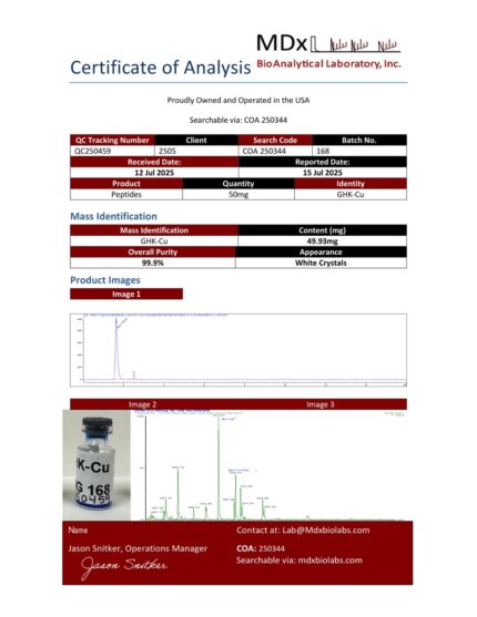 Sample 168 – GHK-Cu Large