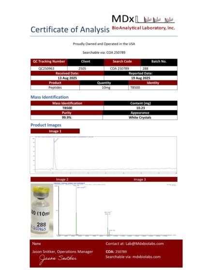 Sample 288 – TB500 Large