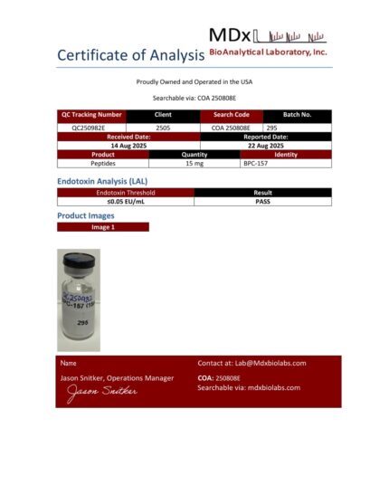 Sample 295 – BPC-157 Large