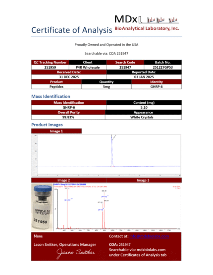 Batch # 251227GP53 – GHRP-6_page1