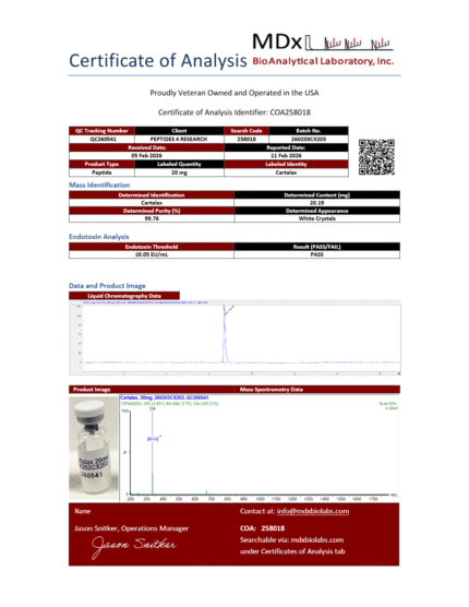 COA258018 Batch 260203CX203 QC260541 Cartalax_page1