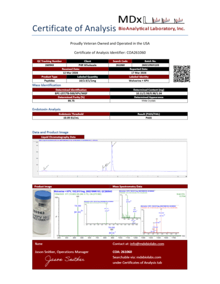 Batch # 260219WK103 – Wolverine + KPV_page1